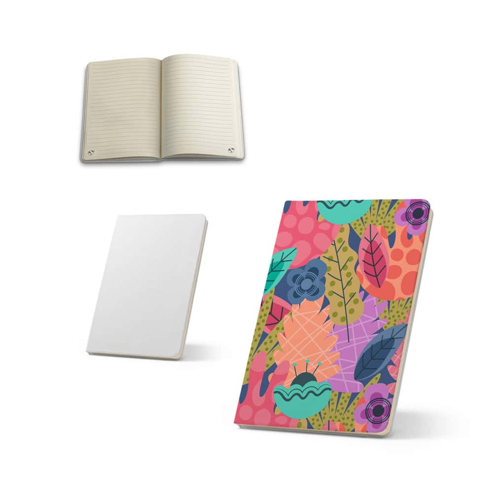 ANNE SUB A6. Caderno A6 com capa rígida, ideal para personalização em sublimação