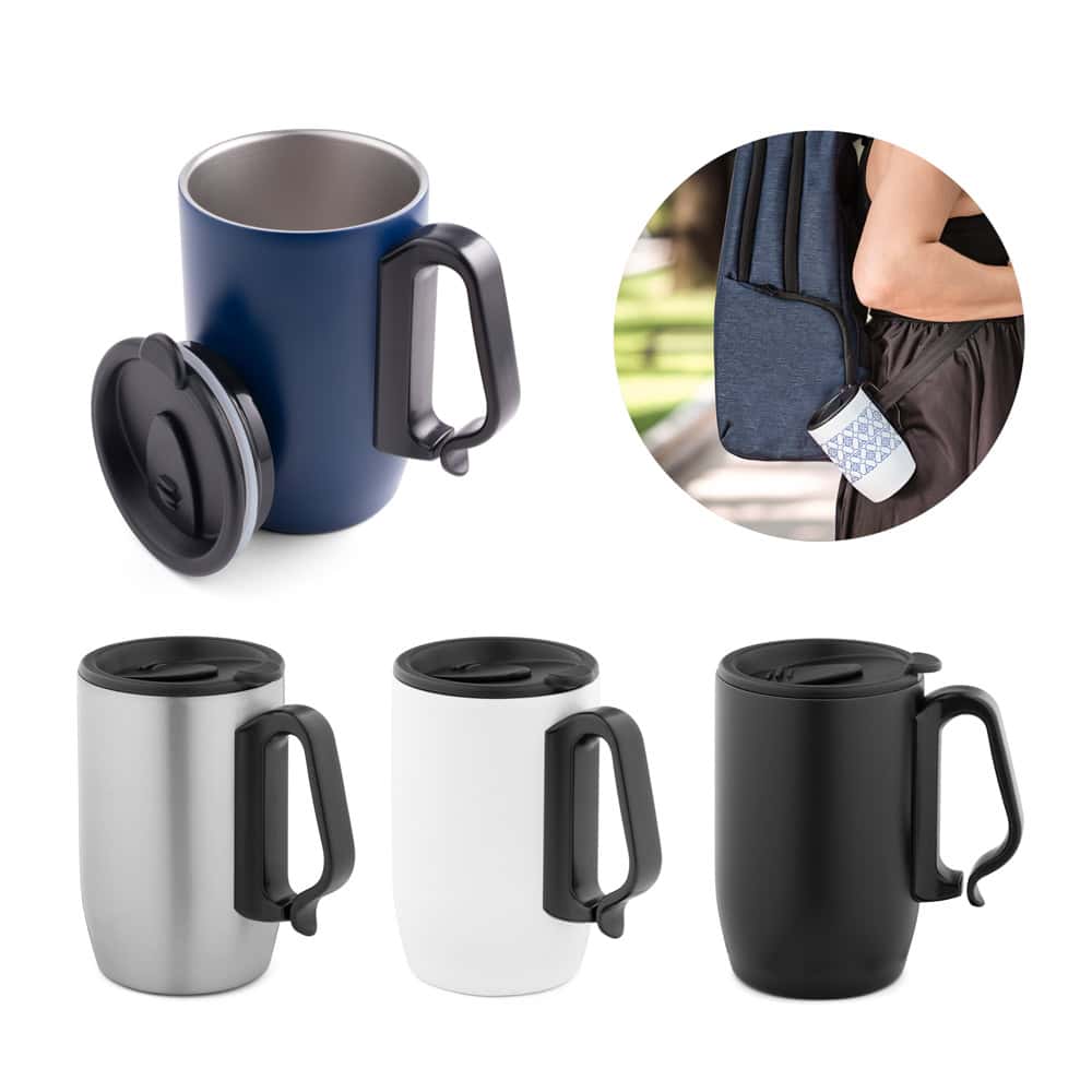 BONATTI. Caneca de viagem térmica em aço inox (400 mL)